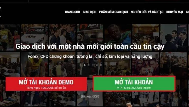 Mở tài khoản XM khá dễ dàng cho mọi khách hàng