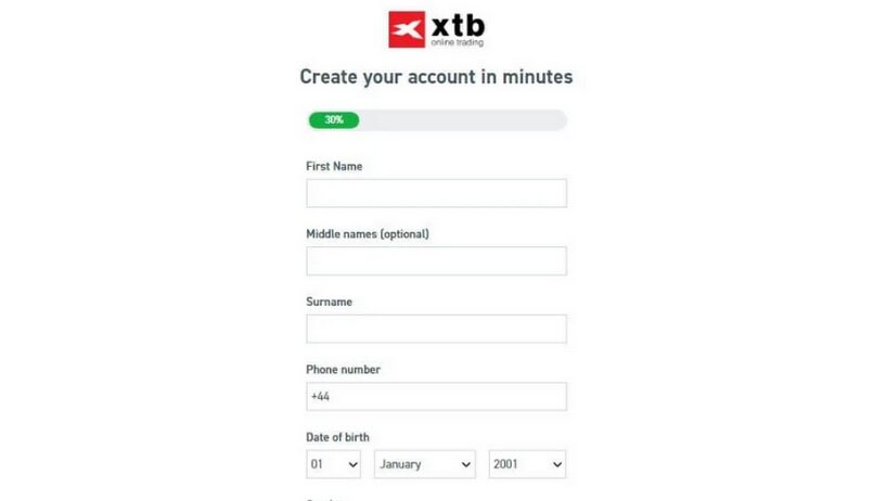 Mở tài khoản XTB chỉ với vài bước đơn giản